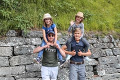 Auf dem Weg zur Spielwiese. (Bild: Jubla Hohenrain-Kleinwangen, 8. Juli 2019)