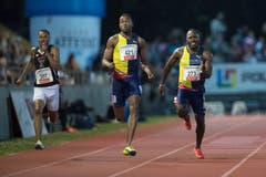Alex Wilson (rechts) konnte auch beim 200-Meter-Finale nicht überzeugen. (Bild: Pius Amrein. Luzern, 9. Juli 2019)