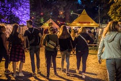 Müllheim TG - Impressionen von der Crazy Night in Müllheim. Der TV Müllheim organisiert diese Party seit 25 Jahren. Dieses Jahr mit einem riesen Wasserfall.