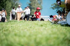 Selbst die Kleinsten waren in rot-weisser Montur. (Bild: Nadia Schärli, Rütli, 1. August 2019)