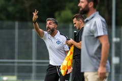 Zug-94-Trainer Ergün Dogru. (Bild: Dominik Wunderli, Schötz, 10. August 2019)