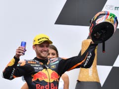 Geburtstagskind Brad Binder feiert in Spielberg seinen 11. GP-Sieg (Bild: KEYSTONE/AP/KERSTIN JOENSSON)