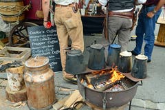 Kaffee-Küche von Cowboy Ruedi im Wilden Westen. (Bild Robert Hess, Alpnach, 10. August 2019)