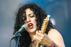 Nora Steiner vom Pop-Duo Steiner & Madlaina aus Zürich. (Bild: Dominik Wunderli, Zofingen, 11. August 2019)