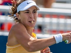 Belinda Bencic kämpfte in Cincinnati mit gesundheitlichen Problemen (Bild: KEYSTONE/EPA/WARREN TODA)