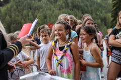 Passkontrolle bei der Jubla Hohenrain-Kleinwangen im Grimentz. (Bild: PD)