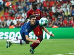 Spektakel in Istanbul: Chelseas Däne Andreas Christensen gegen Liverpools Stürmer Sadio Mané (Bild: KEYSTONE/EPA/SEDAT SUNA)
