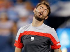 Juan Ignacio Londero traf erstmals gegen Roger Federer an (Bild: KEYSTONE/AP The Cincinnati Enquirer/SAM GREENE)