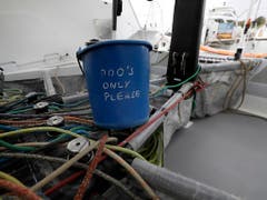 Wenig Komfort auf der Überfahrt von Plymouth nach New York: Die Toilette an Bord. (Bild: KEYSTONE/AP/KIRSTY WIGGLESWORTH)