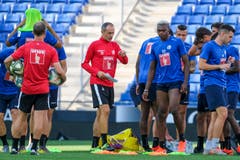 Der FC Luzern im Abschlusstraining in Barcelona. (Bild: Martin Meienberger/freshfocus)