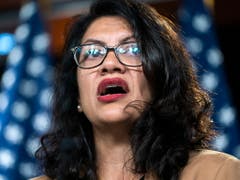 Israel erwägt laut Medienberichten, den demokratischen US-Abgeordneten Rashida Tlaib (im Bild) und Ilhan Omar die Einreise zu verweigern. (Bild: KEYSTONE/EPA/JIM LO SCALZO)