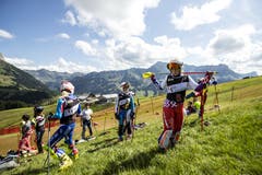 Impressionen von der Grasski-WM in Marbach. (Bild: Alexandra Wey/Keystone, Marbach, 14. August 2019)