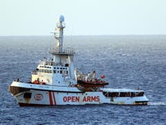Das Rettungsschiff «Open Arms» befindet sich in der Nähe der italienischen Insel Lampedusa. (Bild: KEYSTONE/EPA ANSA/ELIO DESIDERIO)