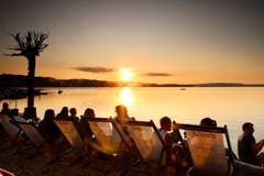 Party am Sempachersee. (Bild: Xaver Husmann, Sempach, 14. August 2019)