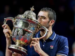 Der Kroate Marin Cilic (ATP 18) gewann die Swiss Indoors schon vor drei Jahren einmal (Bild: KEYSTONE/ALEXANDRA WEY)