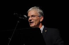 Urs Kälin, Gemeindepräsident Altdorf, begrüsste zum Festival. (Bild: Urs Hanhart)
