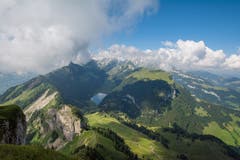 Blick vom Hohen Kasten ins Alpsteingebiet. (Bild: Sarah Mathis)