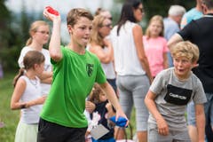 Auch Wurfkünste sind gefragt. (Bild: Eveline Beerkircher, Sempach, 17. August 2019)