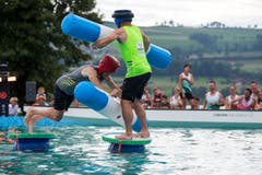 Das Team All-Star (grau) gegen das Team Neuenkirch (grün). (Bild: Eveline Beerkircher, Sempach, 17. August 2019)