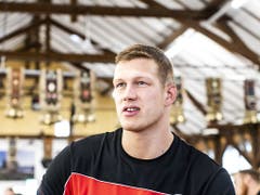 Ein Modellathlet unter den Topfavoriten: Pirmin Reichmuth (Bild: KEYSTONE/ALEXANDRA WEY)