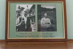 Das Wirteehepaar Melchior und Emma Bösch, von 1949 bis 1960 auf dem "Kräzerli".