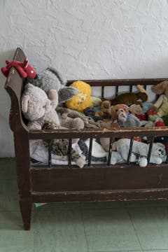 Stofftiere erinnern an das einstige Knabeninstitut.