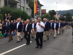 Das Fest-Ok mit Bundespräsident Ueli Maurer inklusive Delegation und Ehrenmitgliedern.