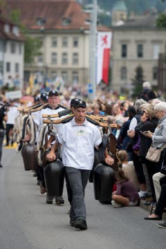 Impressionen des Festumzuges vom Landsgemeindeplatz in die Arena. (Bild: Maria Schmid)