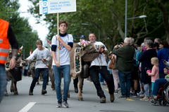 Impressionen des Festumzuges vom Landsgemeindeplatz in die Arena. (Bild: Maria Schmid)
