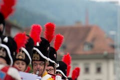 Impressionen des Festumzuges vom Landsgemeindeplatz in die Arena. (Bild: Maria Schmid)