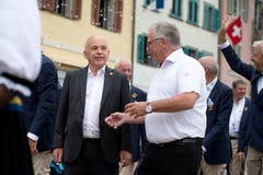 Impressionen des Festumzuges vom Landsgemeindeplatz in die Arena. (Bild: Maria Schmid)