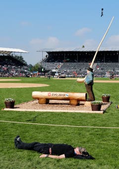 Mittagspause in der Arena. (Bild: Stefan Kaiser, Zug, 24. August 2019)