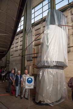 Der Kamin ist eingepackt. (Bild: Boris Bürgisser, Luzern, 24. August 2019)