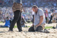 Sven Schurtenberger im 4. Gang. (Bild: KEYSTONE/Urs Flüeler, Zug, 24. August 2019)