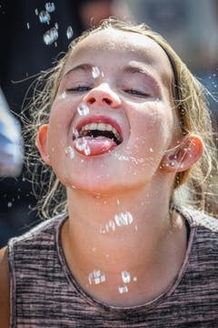 Her mit der Abkühlung! (Bild: Christian H. Hildebrand, Zug, 24. August 2019)