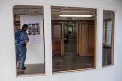 An Infoständen wurde über die Revision informiert. (Bild: Boris Bürgisser, Luzern, 24. August 2019)
