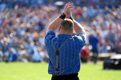 Ein fast perfekter erster Tag: Nur einen Viertelpunkt hatte Joel Wicki in den ersten vier Gängen abgegeben, sein Rücken blieb makellos sauber. (Bild: swiss-image.ch/Photo Andy Mettler, Zug, 25. August 2019)