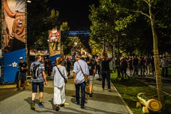Stimmung auf dem Festgelände. (Bild: Christian H. Hildebrand, Zug, 24.August 2019)