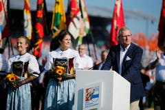 OK-Präsident Heinz Tännler. (Bild: Stefan Kaiser, Zug, 25. August 2019)