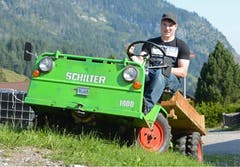 Der Sörenberger an der Arbeit. (Bild: Kurt Grüter)