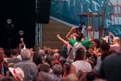 Heimweh-Konzert im Festzelt Gemsstock. (Bild: Maria Schmid, Zug, 23. August 2019 )