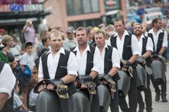 Mit einem Einzug wurde Wicki gefeiert. (Bild: Pius Amrein, Sörenberg, 27. August 2019)