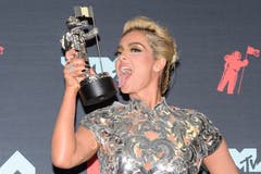 Bebe Rexha. (Bild: DJ Johnson/EPA, Newark, 26. August 2019)
