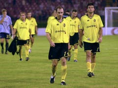 2004 endete der Abstecher in die serbische Hauptstadt für YB und Wölfli nicht wie gewünscht (Bild: KEYSTONE/ALEKSANDAR DJOROVIC)