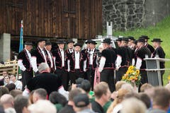 Natürlich wird auch gejodelt. (Bild: Pius Amrein, Sörenberg, 27. August 2019)