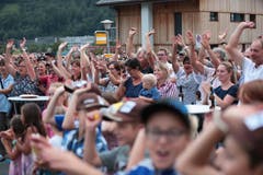 Grosser Jubel bei den Besuchern. (Bild: Roger Zbinden, Oberdorf, 27. August 2019)