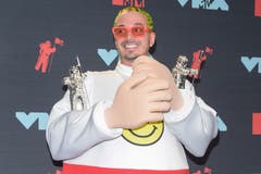 J Balvin. Halsey. (Bild: DJ Johnson/EPA, Newark, 26. August 2019)wards at the Prudential Center in Newark, New Jersey, USA, 26 August 2019. EPA/DJ JOHNSON