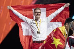 Holt Gold für die Schweiz: Florian Baumgartner aus Biel BE. (Bild: SwissSkills)