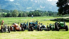 Eine kleine Auswahl von Roman Bergers Oldtimern.Bilder: Heidy Beyeler