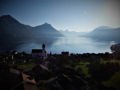«Morgenstund hat nicht nur Gold im Mund.»Unvergesslich bleibt so eine wunderschöne Aussicht in den frühen Morgenstunden auf der Bergfahrt zur Klewenalp. (Bild: Margrith Imhof-Röthlin, 30. August 2019)